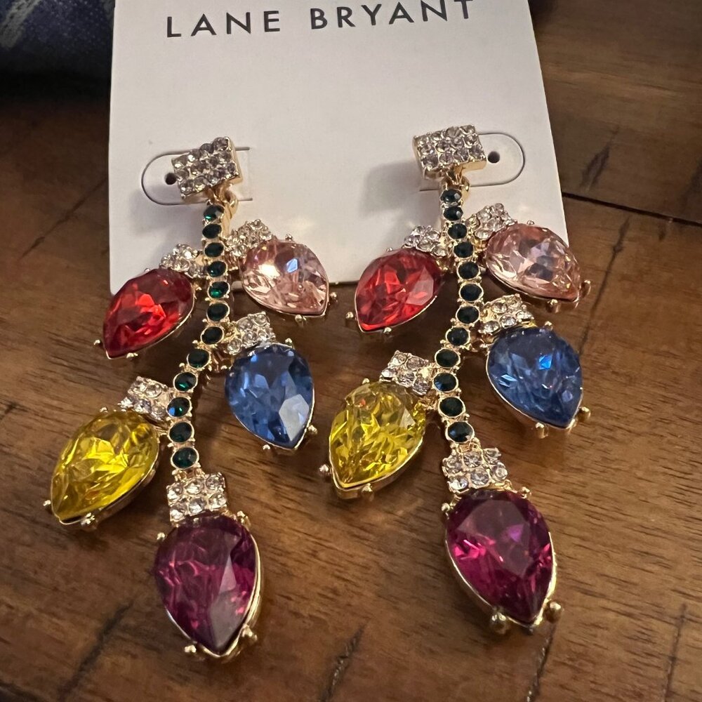 Lane Bryant Holiday Light Earrings